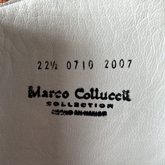 Marco Collucci Genuine Baby Blue Ostrich Skin Size 5.5 Western Cowboy Boot Heels - Picture 7 of 7